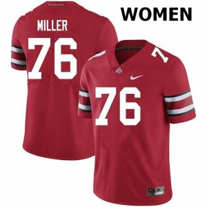 Women's Ohio State Buckeyes #76 Harry Miller Scarlet Nike NCAA College Football Jersey Copuon CEN3144FY
